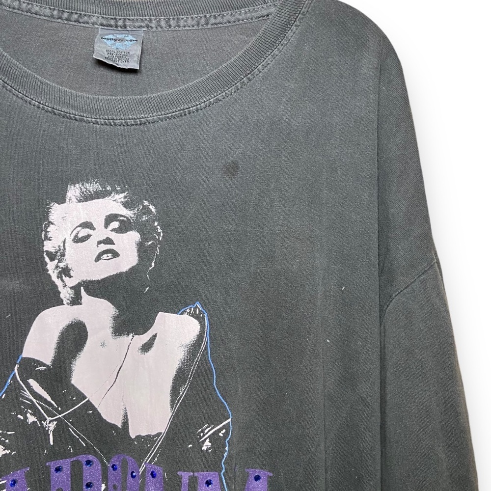Vintage Madonna Who’s That Girl Movie Tee Black XL Y2K Pop Icon - Picture 5 of 7